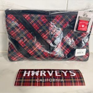 Harveys Seatbelt Sydney Clutch with sticker- TARTAN- NEW